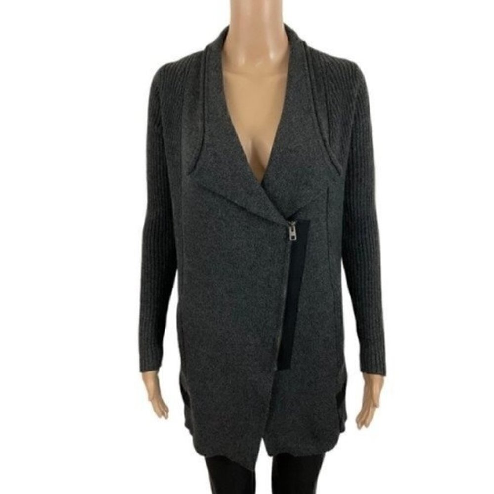 Athleta Thermolite Merino Wool Sentinel Sweater Coat gray size Small